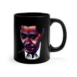 Obama | All-American President | Quote | Black Coffee Mug - Androo's Art
