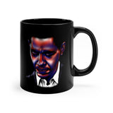 Obama | All-American President | Quote | Black Coffee Mug - Androo's Art
