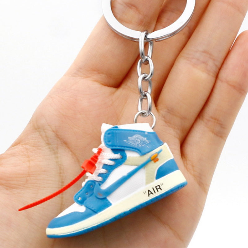 3D Off White UNC Mini Jordan Sneaker Keychain â Androo's Art