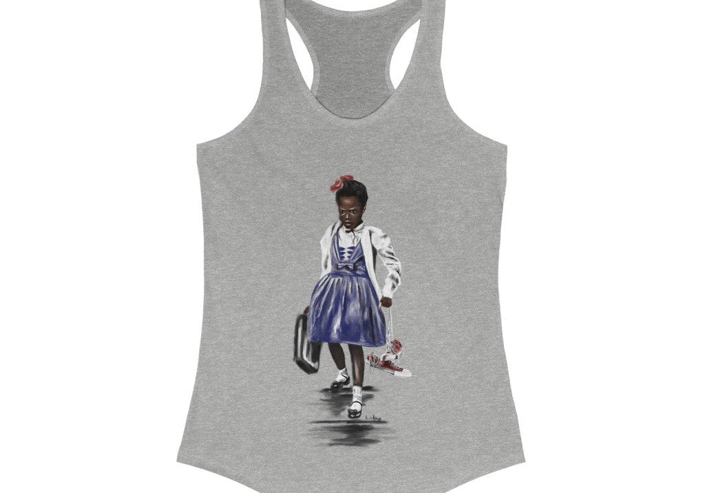 Ruby Bridges | All-American Girl | Ladies' Racerback Tank Top - Androo's Art