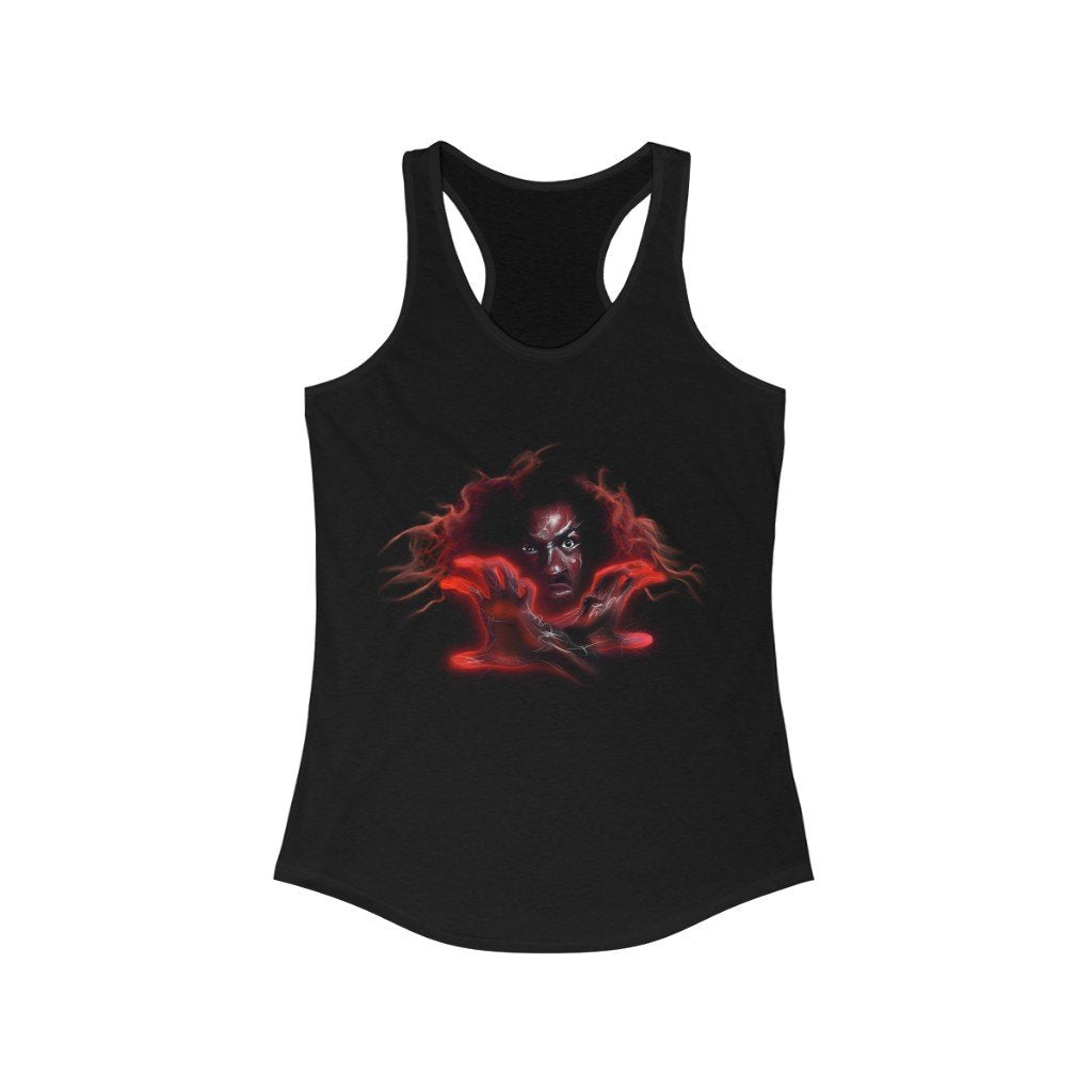 Sho Nuff | The Master | Ladies' Black Racerback Tank Top - Androo's Art