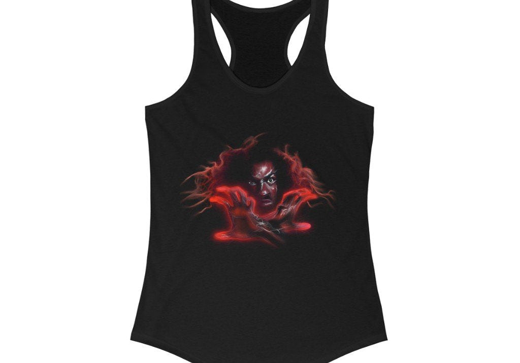 Sho Nuff | The Master | Ladies' Black Racerback Tank Top - Androo's Art