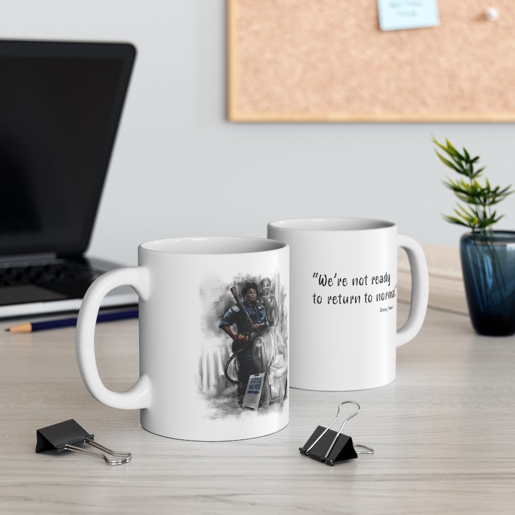 Stacey Abrams | Harriet Tubman | "Follow The Leader" | Coffee Mug - Streetwear Art - Streetwear Art by AndrooArt