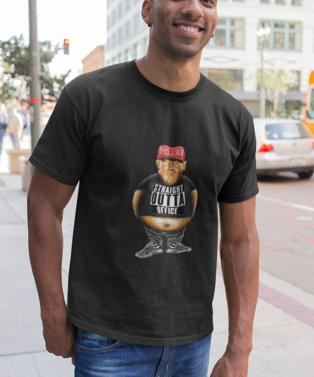 Straight Outta Office | Unisex  T-Shirt - Streetwear Apparel - Streetwear Art by AndrooArt