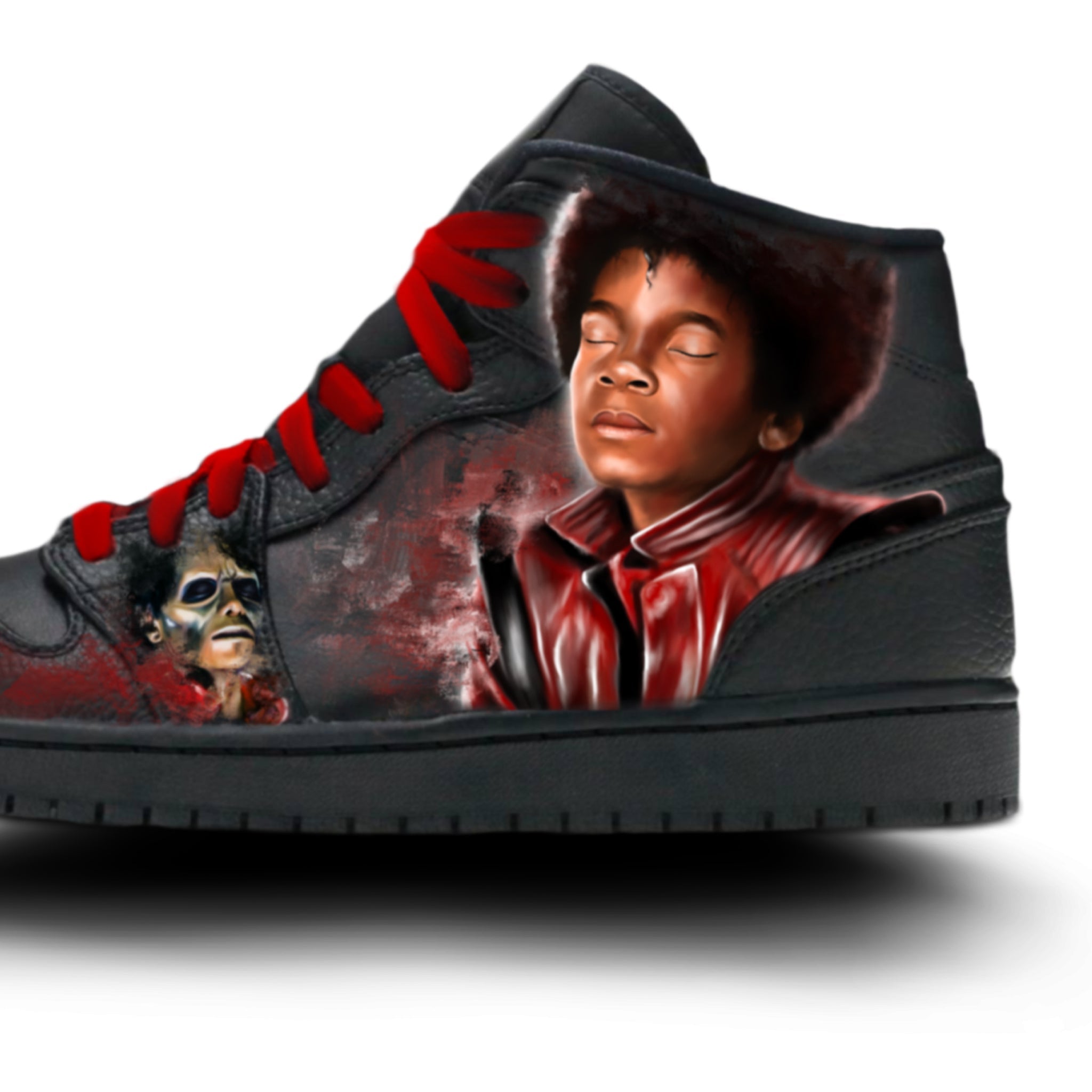 Triple Black Nike Jordan 1 | "MJ1"s of 50 - Michael Jordan - Streetwear Art by AndrooArt